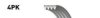 GATES 4PK1155 V-Ribbed Belts